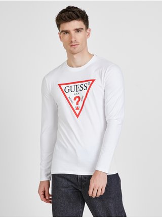 Bílé pánské tričko Guess