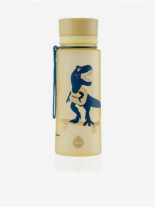 Modro-hořčicová vzorovaná lahev pro děti bez BPA Equa Dino (600 ml)