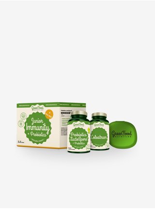 GreenFood Nutrition GreenFood Sada Junior Immunity & Probiotics + dárek Pill Box