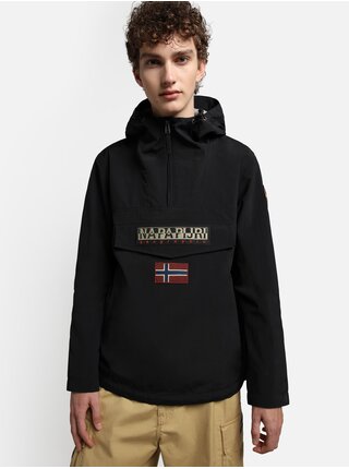 Černý pánský voděodolný anorak s kapucí NAPAPIJRI Rainforest