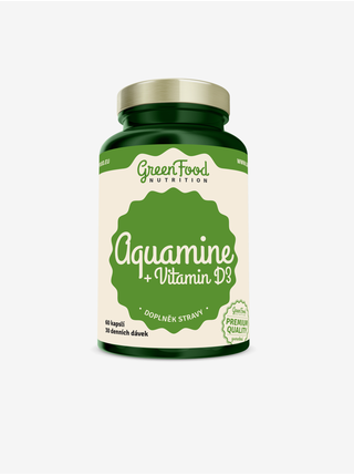 GreenFood Nutrition GreenFood Aquamin+ vitamín D3 60 kapslí