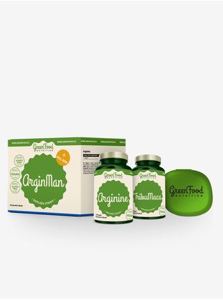  Sada ArginMan + dárek Pillbox GreenFood Nutrition