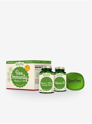 GreenFood Nutrition GreenFood Sada Immunity + dárek Pill box