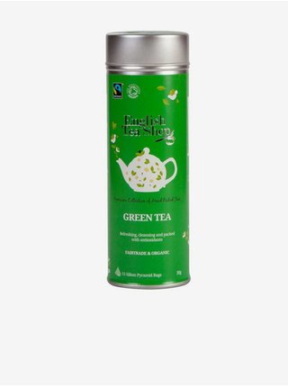 Sada Zelených čajů v plechové dóze English Tea Shop (15 pyramidek)