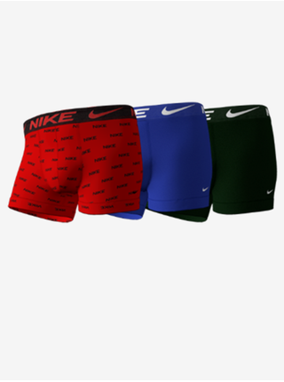 Sada tří párů pánských boxerek v červené, modré a černé barvě Nike 