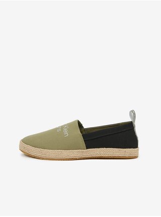 Čierno-zelené pánske espadrilky Calvin Klein Jeans