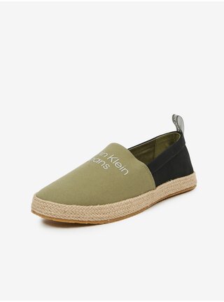 Čierno-zelené pánske espadrilky Calvin Klein Jeans