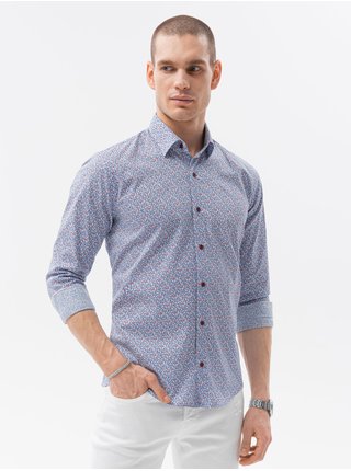 Světle modrá pánská košile Ombre Clothing K605