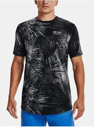 Tričko Under Armour UA SPORT PALM PRINT SS - černá
