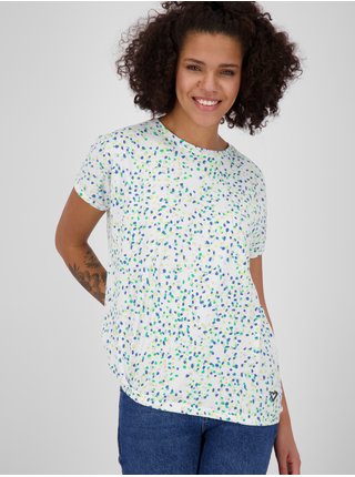 Bílé dámské vzorované tričko Alife and Kickin