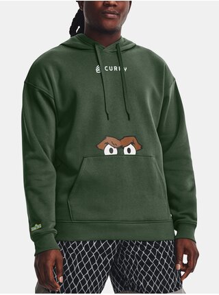 Mikina Under Armour CURRY X OSCAR GROUCHY HOODY - zelená