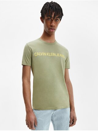 Svetlozelené pánske tričko Calvin Klein Jeans