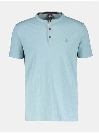 Světle modré pánské tričko s knoflíky LERROS