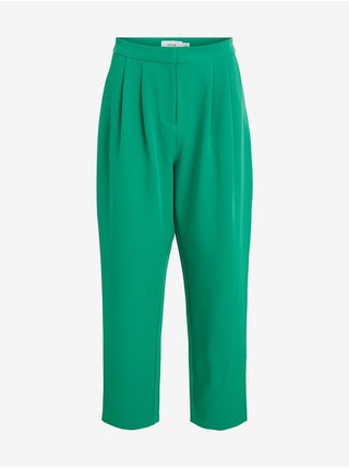 Zelené zkrácené kalhoty VILA Ashara