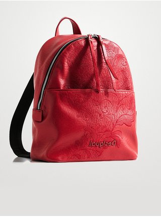 Červený dámský vzorovaný batoh Desigual Mombasa Mini