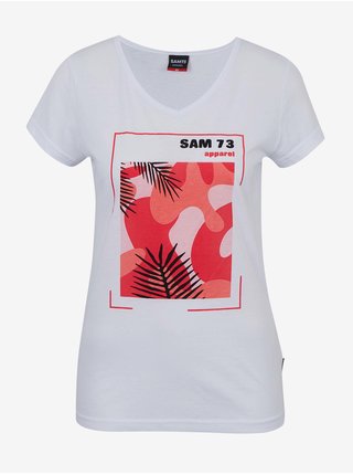 Biele dámske tričko SAM 73 Ilda