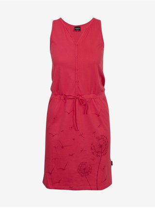 Tmavě růžové dámské vzorované šaty SAM 73 Blanche