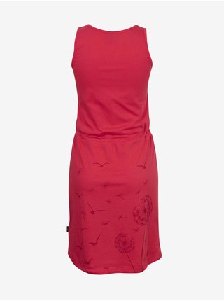 Tmavě růžové dámské vzorované krátké šaty SAM 73 Blanche