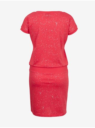 Tmavě růžové dámské vzorované šaty SAM 73 Nika