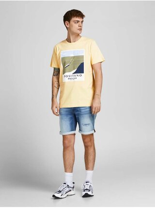 Žluté tričko Jack & Jones Magazine