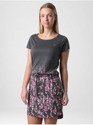 Růžovo-šedé květované šaty LOAP Aspeta