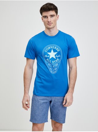 Tričká s krátkym rukávom pre mužov Converse - modrá