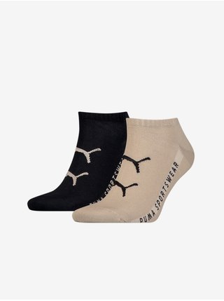Sada dvou párů pánských ponožek v hnědé a černé barvě Puma