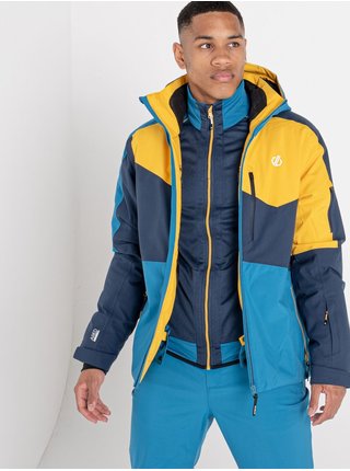 Žluto-modrá pánská lyžařská bunda Dare2B Supernova Jacket VZD