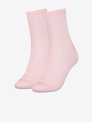 Sada dvou párů dámských ponožek ve světle růžové barvě Puma
