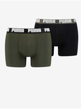 Boxerky pre mužov Puma - čierna, zelená
