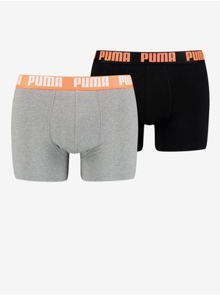 Boxerky pre mužov Puma - čierna, svetlosivá