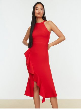Spoločenské šaty pre ženy Trendyol - červená