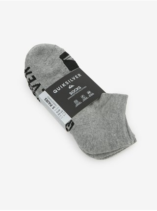 Sada tří párů pánských ponožek v šedé barvě Quiksilver