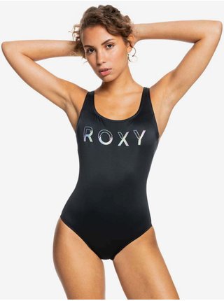Čierne dámske jednodielne plavky Roxy Act