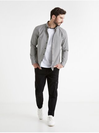 Kockované pre mužov Celio - čierna, biela
