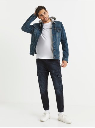 Tmavě modré pánské džínové kalhoty Celio Vojog 
