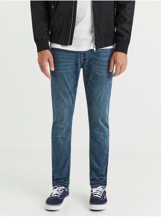 Modré pánské slim fit džíny Celio Voslone25 