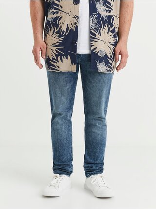 Modré pánské slim fit džíny Celio Voslue25 