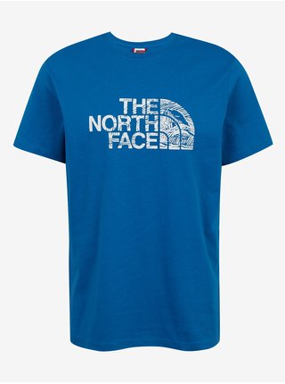 Modré pánské tričko The North Face Woodcut