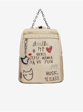 Béžový dámský batoh Anekke Fun & Music Energy