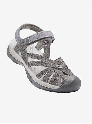 Světle šedé dámské žíhané sandály Keen Rose