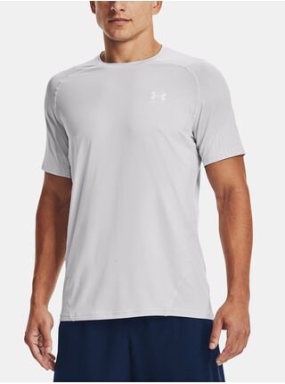 Tričko Under Armour UA HG Armour Fitted Nvlty SS - šedá