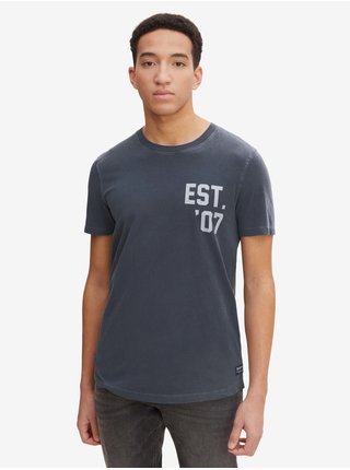 Tmavě šedé pánské tričko Tom Tailor Denim