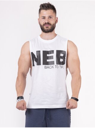 Bílé pánské sportovní tílko Nebbia