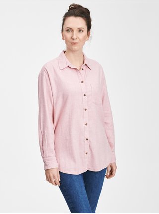 Růžová dámská košile flanelová oversized GAP