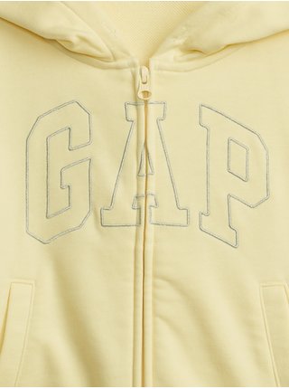 Žlutá holčičí mikina Gap logo