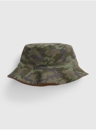 Zelený dětský oboustranný klobouk GAP