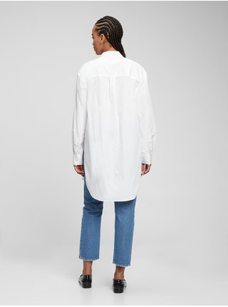 Modro-bílá dámská košile dlouhá GAP