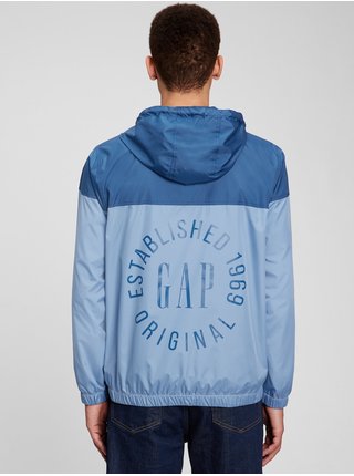 Modrá pánska ľahká bunda s logom GAP