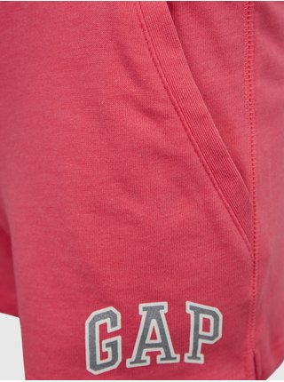 Růžové holčičí kraťasy logo GAP
